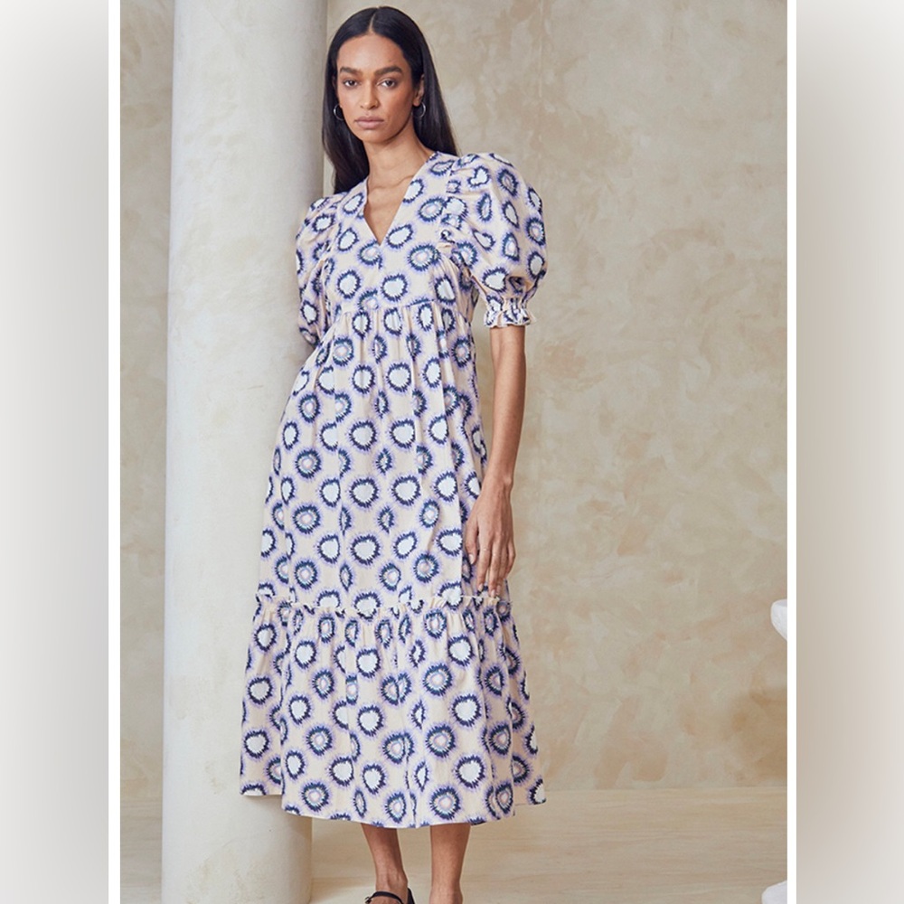 Hunter Bell Palmer Dress in London Rain, Size Medium